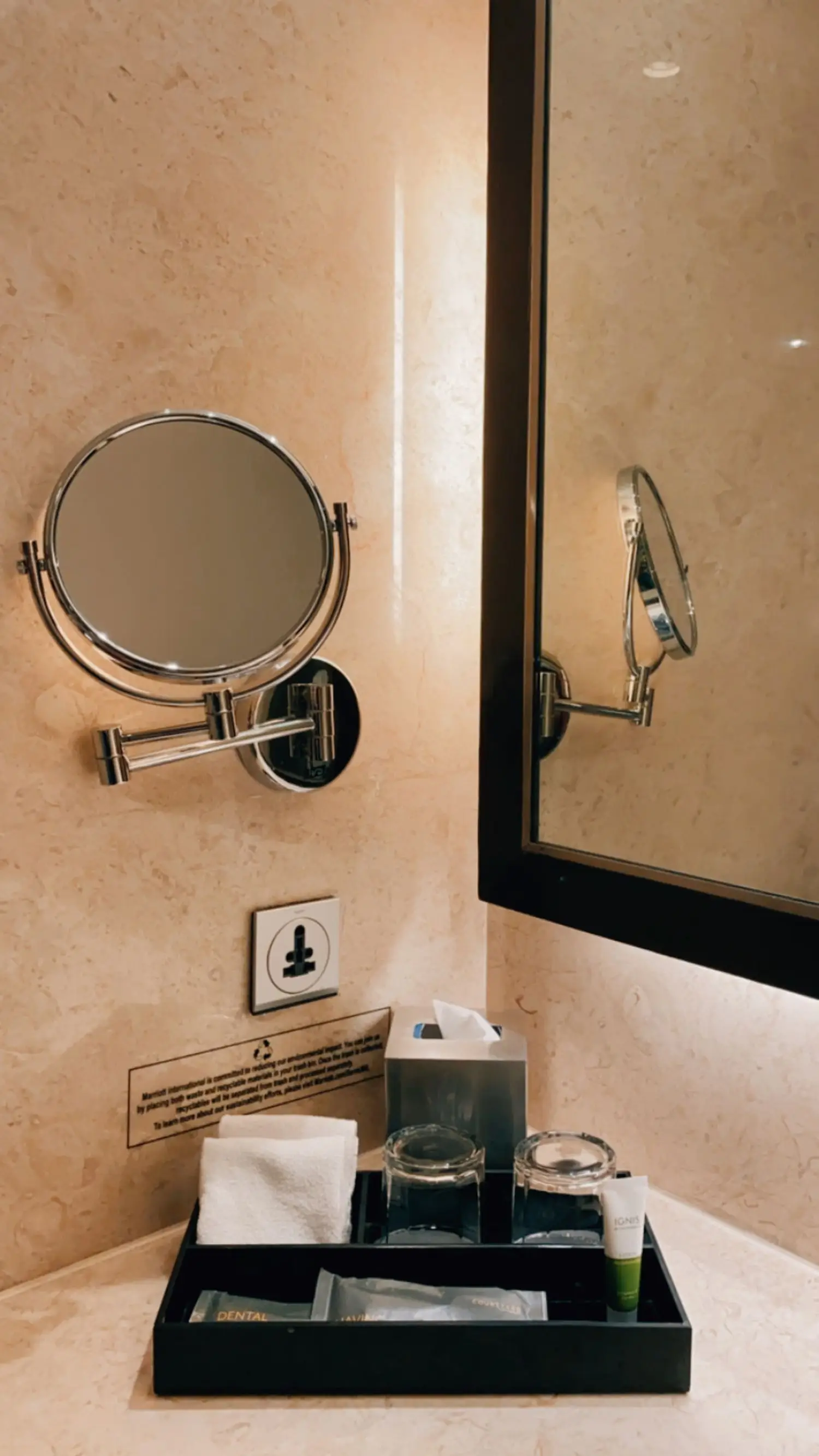 Luxury bathroom amenities